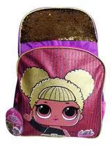 Mochila Lol Espalda 18 PuLG Con Lentejuelas 45x33x16 Cm Orig