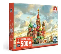 Quebra-cabeça Puzzle 500 Pç Catedral São Basílio Game Office