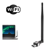 Adaptador Receptor Wireless Wi-fi Usb Sem Fio Com Antena