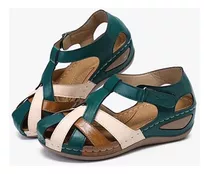 Summer 2023 Señoras Roman Zapatos Cross Hebilla Sandalias