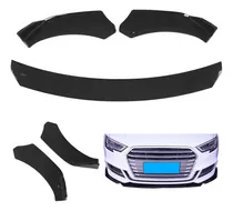 Front Lip 3 Piezas Universal  Negro Brillante