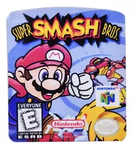 Sticker Label Para Super Smash Bros 64 Juego Cartucho