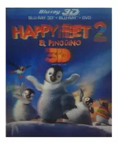 Happy Feet 2 Dos El Pinguino Pelicula 3d + Blu-ray + Dvd