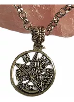 Pulsera Acero Rolo Medalla Tetragramaton