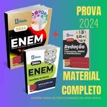 Apostila Enem 2024 - Kit Completo - Caderno De Provas - Caderno De Redação