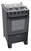 Cocina James C 105 B A Gas 4 Hornallas  Negra 127v/230v Puerta Con Visor