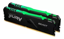 Memória Hyperx Fury Beast Rgb 16gb 2x8gb 2666mhz Ddr4 + Nf