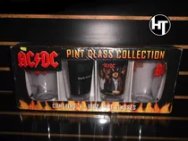 Rock, Ac/dc, Acdc, Vasos De Vidrio, 16 Onz, Nuevos Sellados