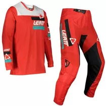 Conjunto Leatt Moto 3.5 Ride Vermelho Motocross / Trilha
