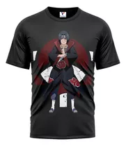 Playera Itachi Uchiha, Cuello Redondo 100% Algodón