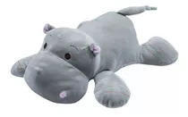 Hipopótamo Bicho De Pelucia Com Detalhes Bordado 40cms