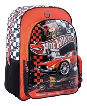 Mochila Espalda Hot Wheels Original Stunt Brand 18 Pulgadas