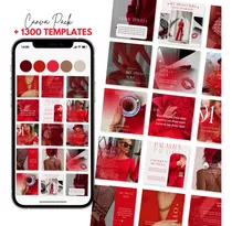 1300 Templates Sofisticados Feed Instagram Pack Canva Design