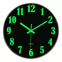 Reloj De Pared Moderno Con Luz Nocturna, Reloj De Pared Sile