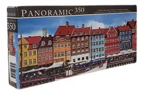 Puzzle 350 Peças, Panoramic, Colorful Buildins, Importado