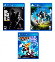 Pack 3 Juegos Hits Bundle Ps4 (ratchet+tlou+horizon)