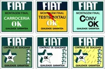 Adesivos Selos Qualidade Fiat De 1999 Em Diante