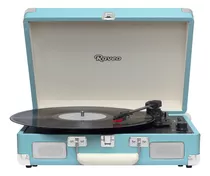 Vitrola Sonetto Chrome Retrô Toca Discos Vinil Ligth Azul 