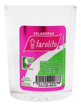 Caja Veladora Votivo Liso Con Farolito Con 48 Piezas