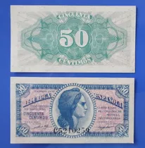 Billetes Mundiales : España 50 Céntimos  Año 1937