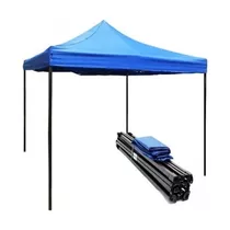 Toldos Plegable Azul 3x3 En Oferta - Playa Piscina Cochera