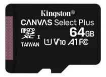 Tarjeta De Memoria Micro Sd 64gb Kingston Clase 10 Celular