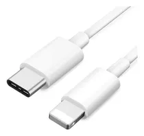 Cable Compatible Para iPhone 7, 8 X, Xr, Xs, 11, 11pro, Tipo C, Blanco