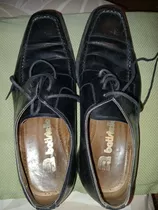 Zapatos Negros Cuero Batistella 42