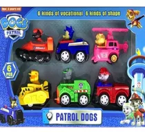 Kit 6 Carrinhos Patrulha Canina Fricção Brinquedos C/brinde