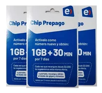 Chip Prepago Entel Pack 100 Envio Gratuito