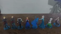 Lote Com 8 Miniaturas Frozen Coleção Completa E 6 Valente 