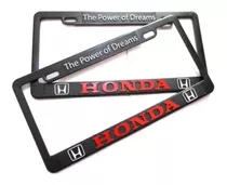 Portaplacas Marco Honda Letras Rojas Civic Jazz Hr- V 2 Pzs