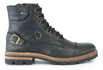 Borcego Bota Cuero Briganti Hombre Zapato Goma - Hcbo00917