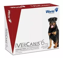 Ivercanis 6mg - C/4 Comp Carrapato Sarna Para Cães Até 30kg