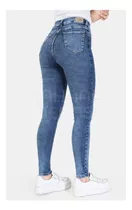 Pantalon Chupin Jean Nahana Acid Elastizado Tiro Alto