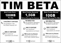 Convite Tim Beta Lab Original 20 Gb + 2000 Minutos