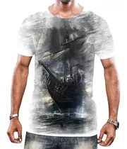 Camiseta Camisa Navio Pirata Alto Mar Veleiro Caravela Hd 7