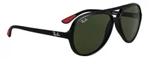 Gafas De Sol Ray-ban Rb4125-m F601/31 57, Color Ferrari Line, Color Negro/verde, Montura G-15, Color Negro, Color Varilla Negra, Lente Negra, Color Verde G-15, Diseño De Aviador