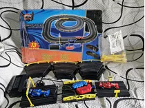 Autorama Speedy Racer Carrinhos Controle Pista, Completo 