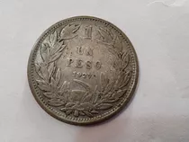 Moneda Chile 1 Peso 1927 Plata 0,5 (x25