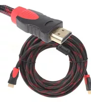 Cable Hdmi Full Hd 1080p 20 Metros Mallado Punta Dorada