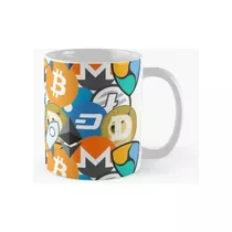 Taza Cryptocurrency Collage Bitcoin Ripple Ethereum Litecoin