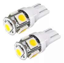 Kit 2 Led T10 W5w 5 Led Lampara Posicion 6000k Blanco 24v