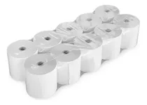 Pack 10 Rollo Papel Termico 80x80 Mm Rollos Termicos 48gr