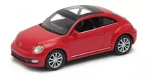 Auto De Colección Volkswagen Beetle Año 2012 Metálico. Color Rojo