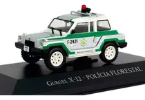 Miniatura Gurgel X-12 Polícia Florestal Veículos De Serviço