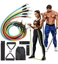 Bandas Elasticas Tubulares Resistencia Kit Gym Fitness