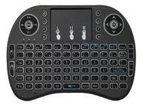 Teclado Y Mouse Pad Inalambrico Para Tv Box Ps3 Pc Color Del Teclado Negro Idioma Español Latinoamérica