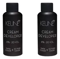 Kit 2 Keune Cream Developer Ox 20 Vol Color & So Pure 60ml