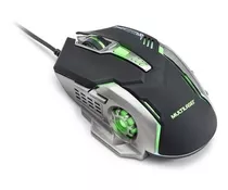 Mouse Gamer Led Verde Confort 6 Botões 2400 Dpi Ergonomico
